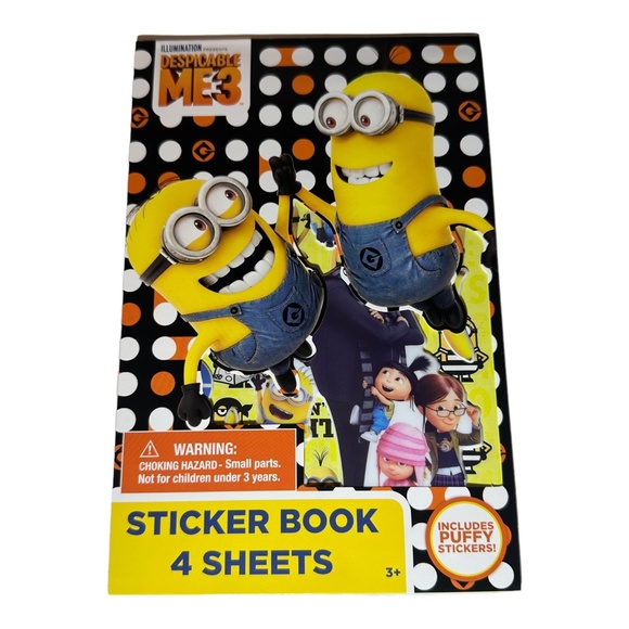 Innovative Designs Despicable Me 3 Sticker Book Includes Puffy Stickers - Picture 2 of 7